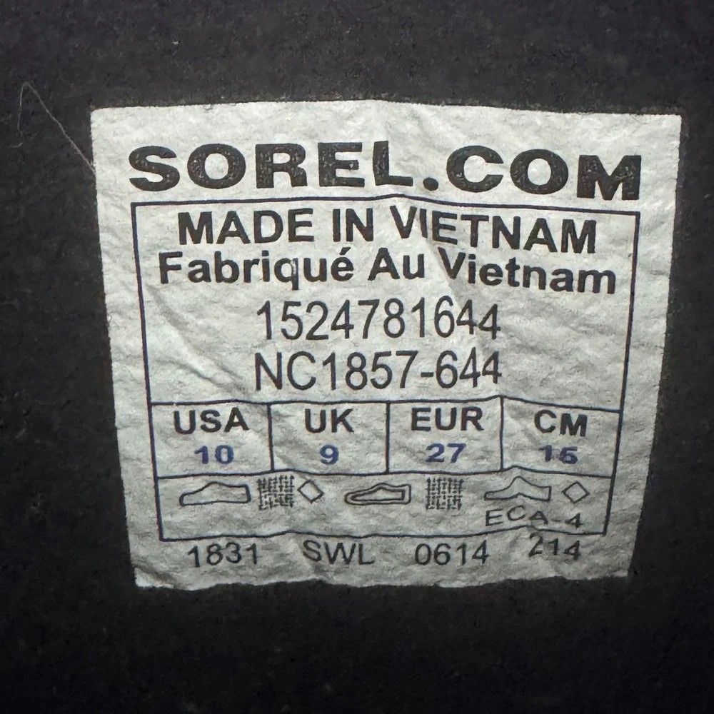Sorel Snow Commander Boots Girls 10 Pink Floral‎ Waterproof Insulated